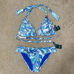 NWT Ralph Lauren Paisley Swimsuit Set 👙☀️